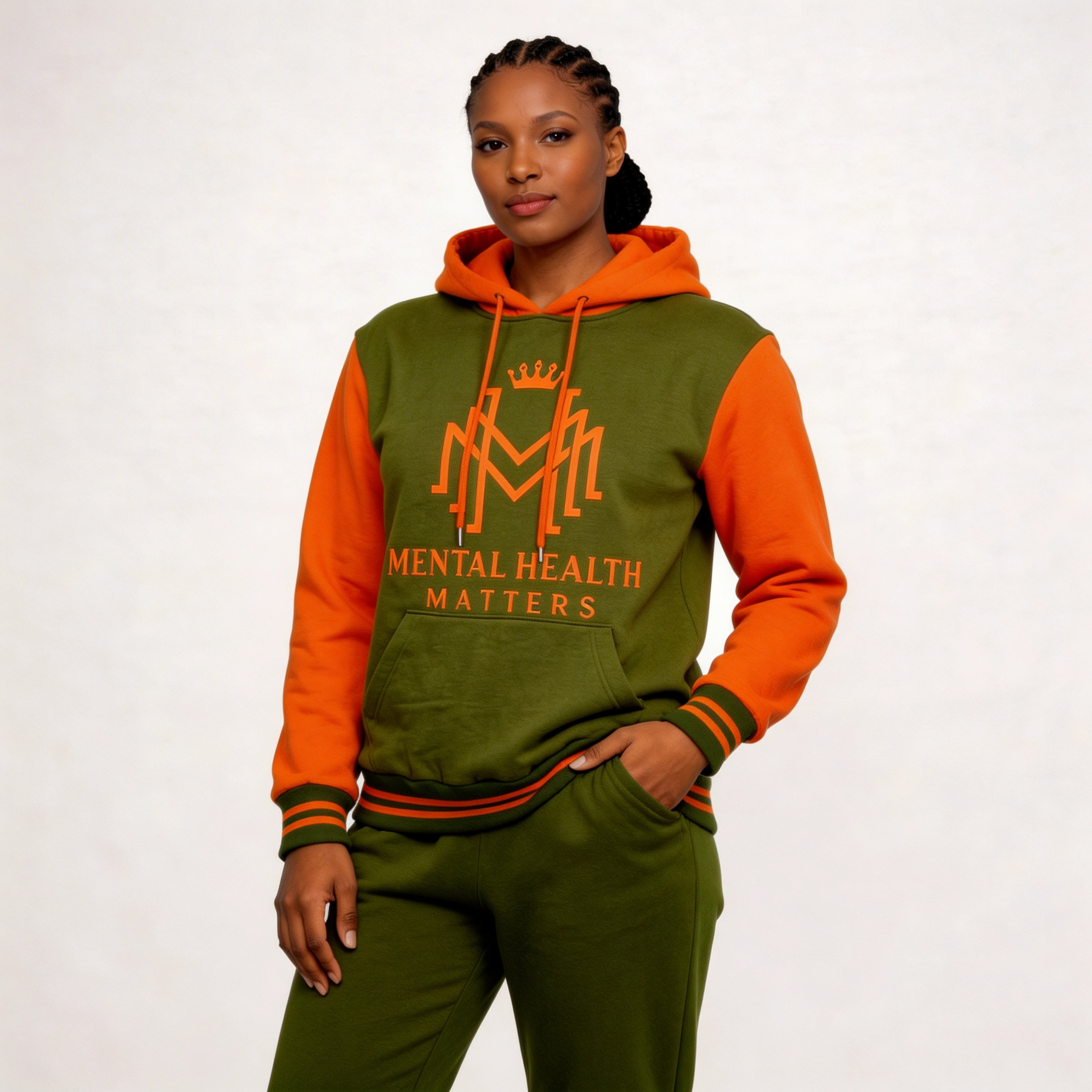 Multicolor  Mental Health Matter Hoodie - Woman