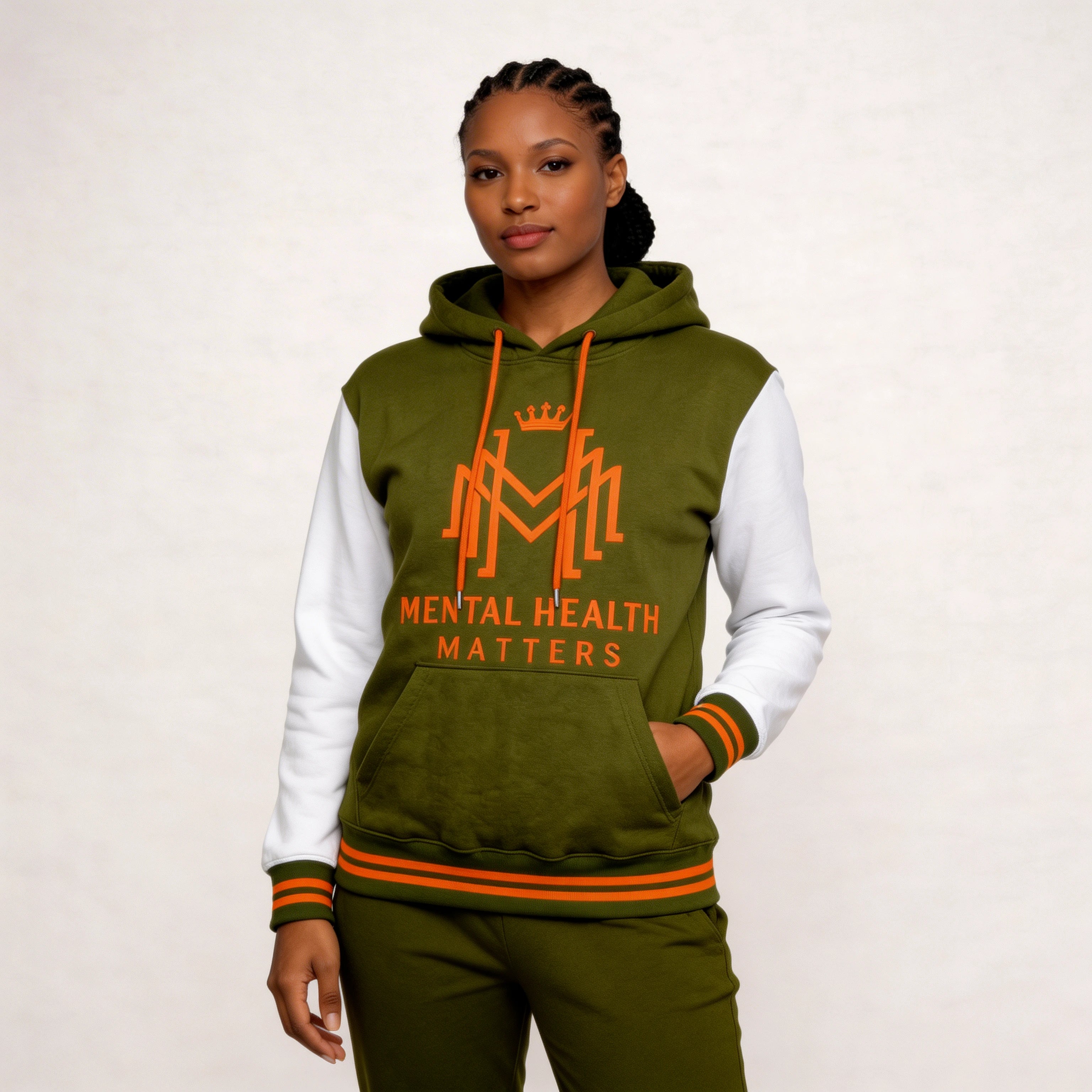 Multicolor  Mental Health Matter Hoodie - Woman