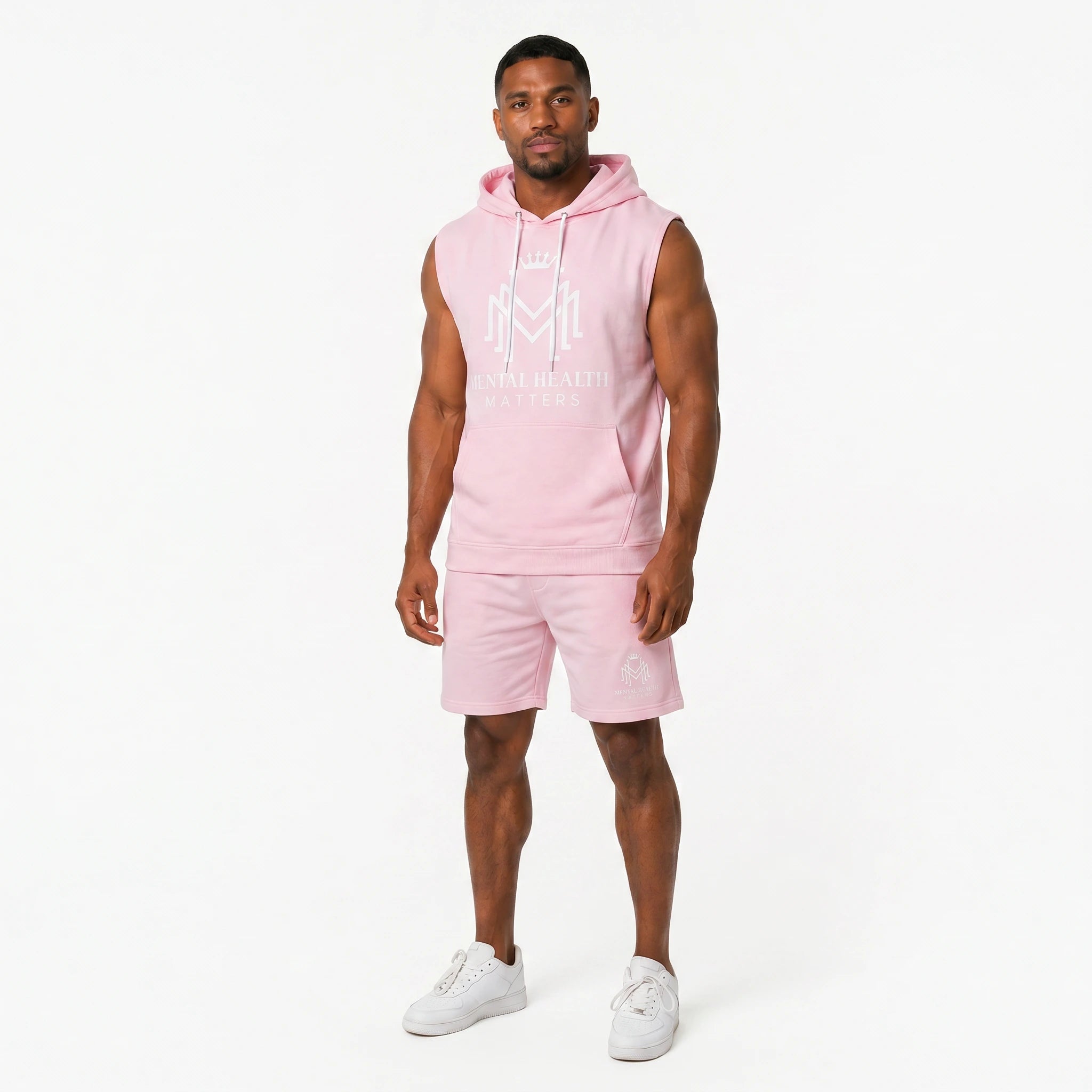 Mental Health Matters Sleeveless Hoodie & Shorts Set