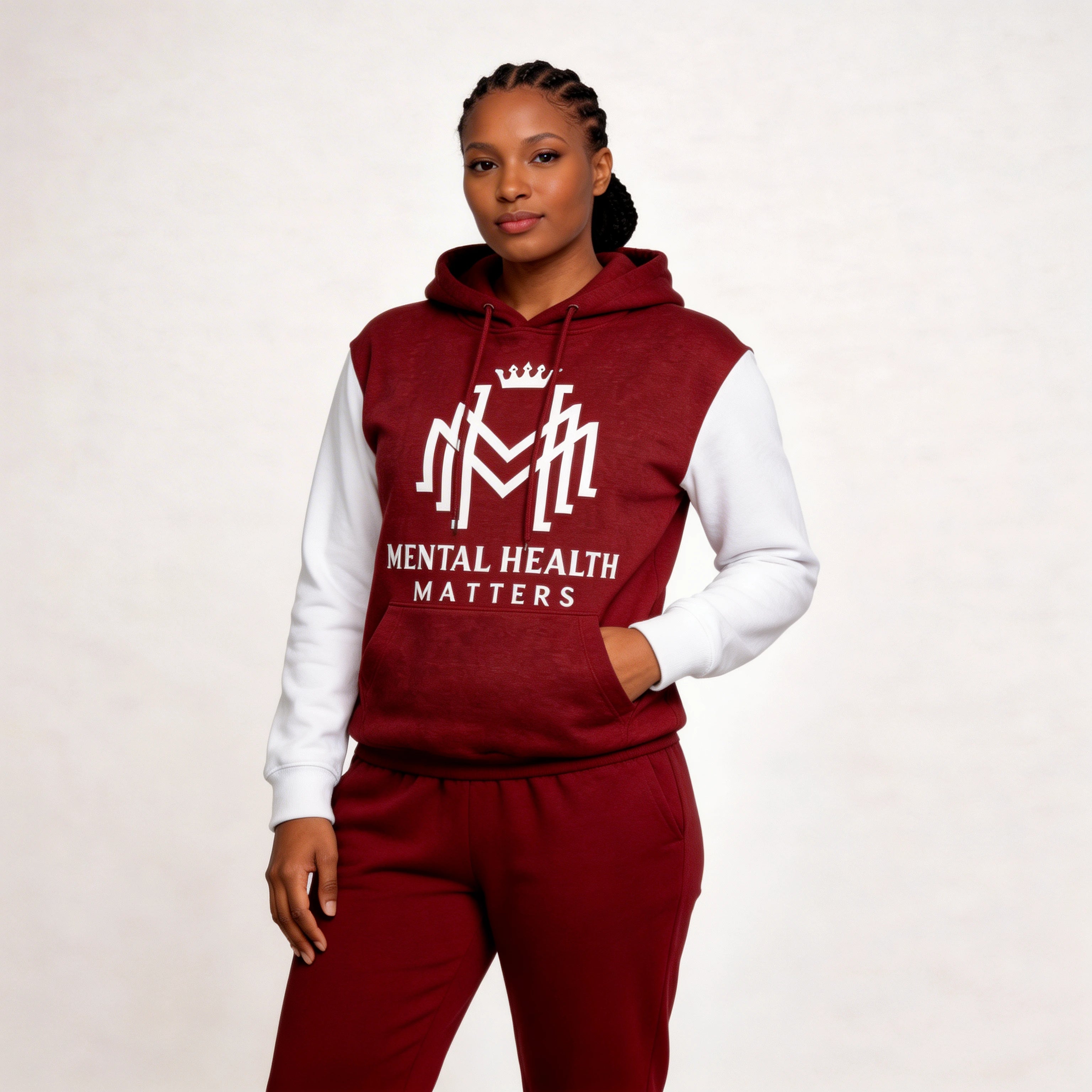 Multicolor  Mental Health Matter Hoodie - Woman