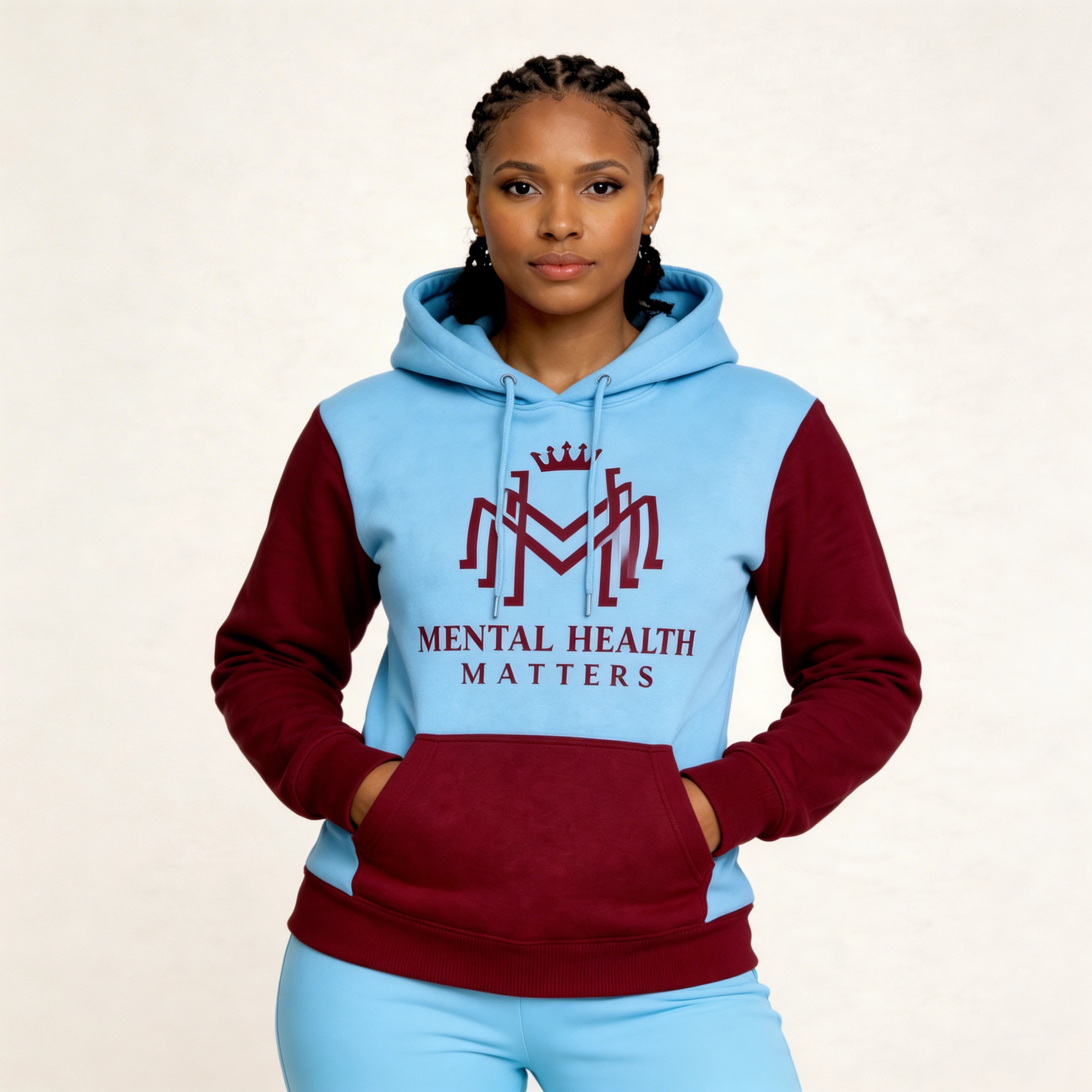Multicolor  Mental Health Matter Hoodie - Woman