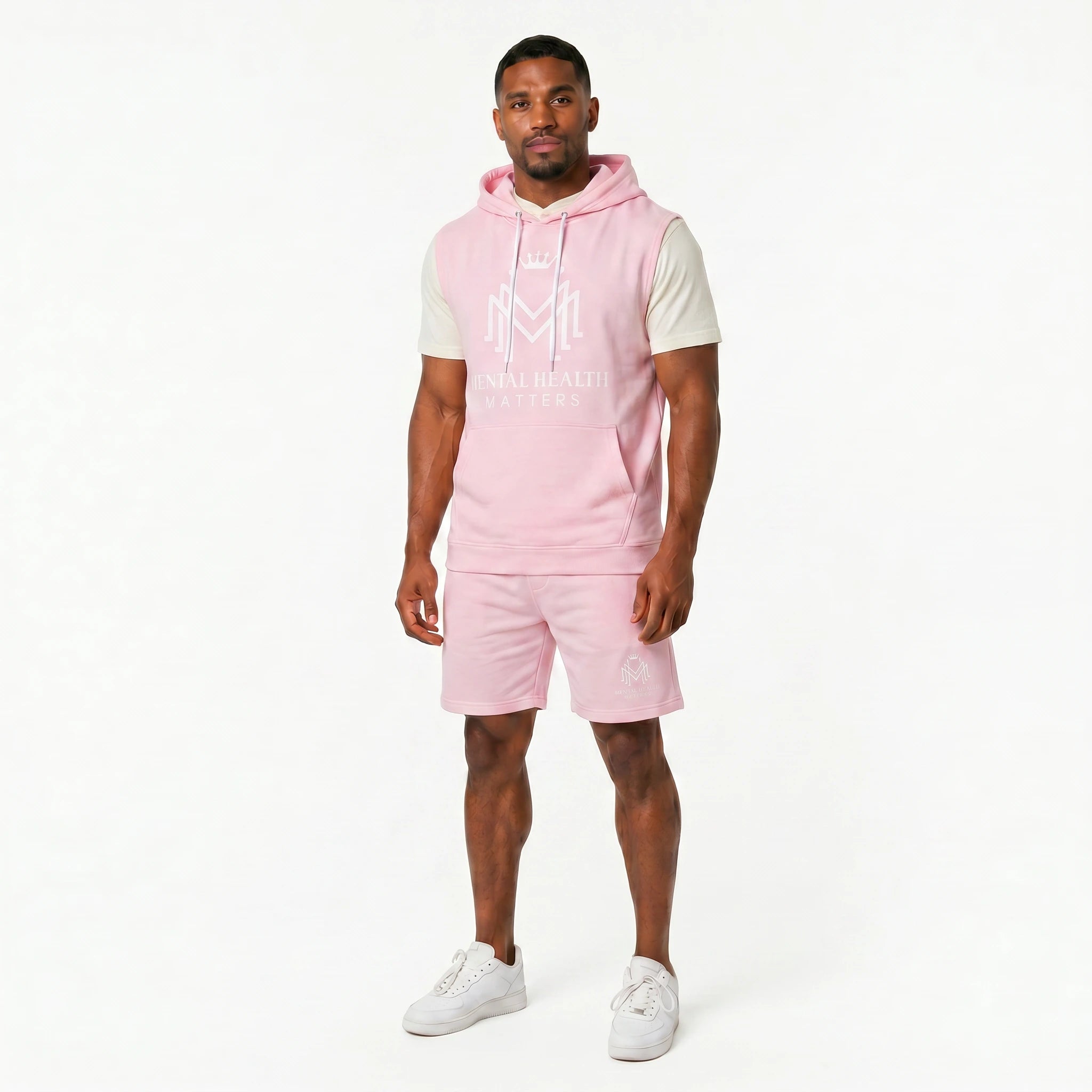 Mental Health Matters Sleeveless Hoodie & Shorts Set