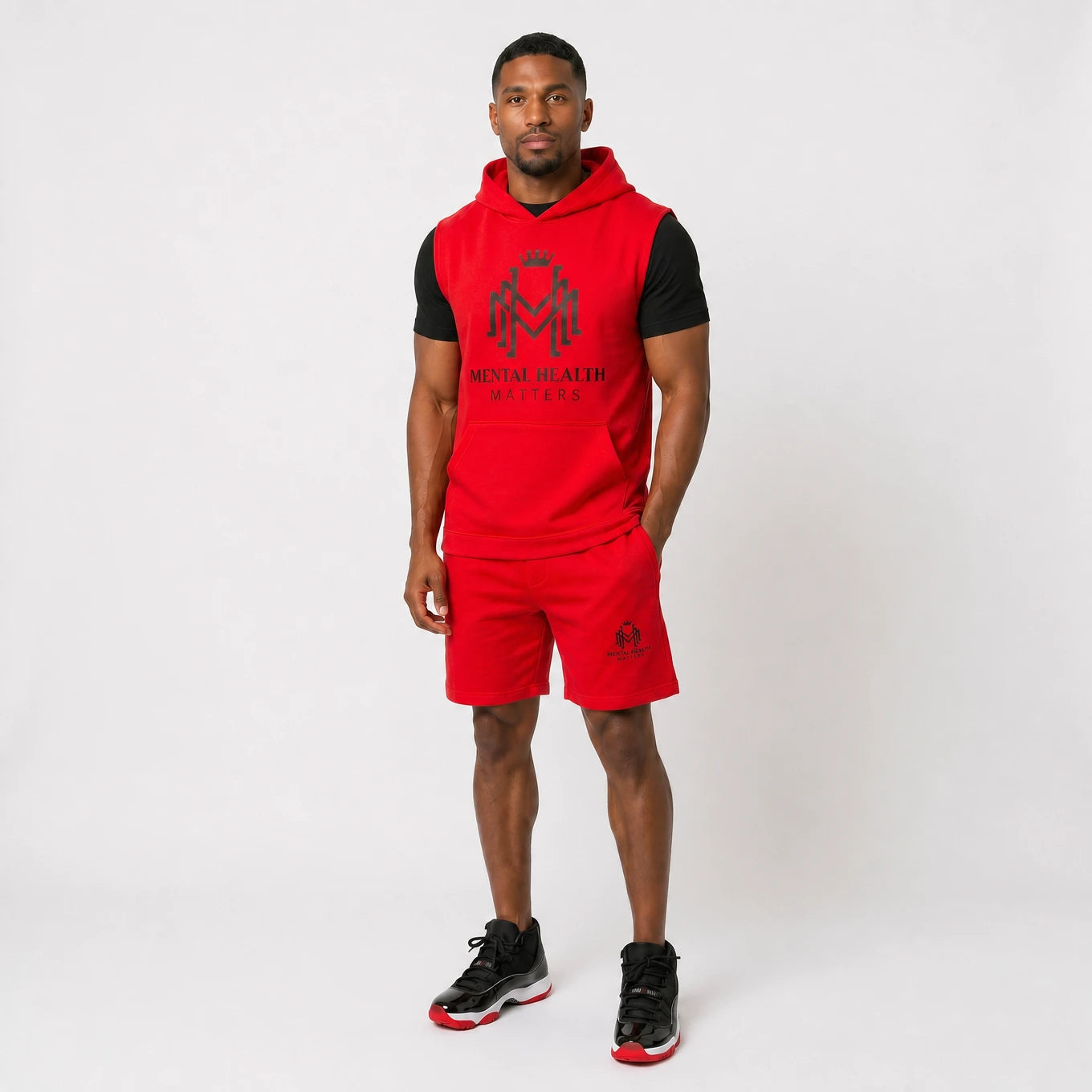 Mental Health Matters Sleeveless Hoodie & Shorts Set