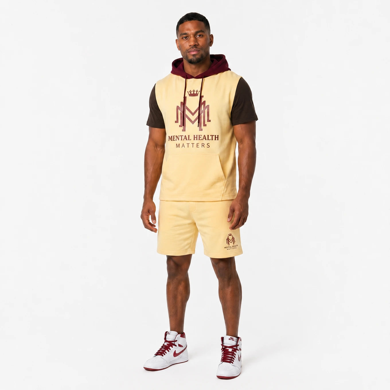 Mental Health Matters Sleeveless Hoodie & Shorts Set