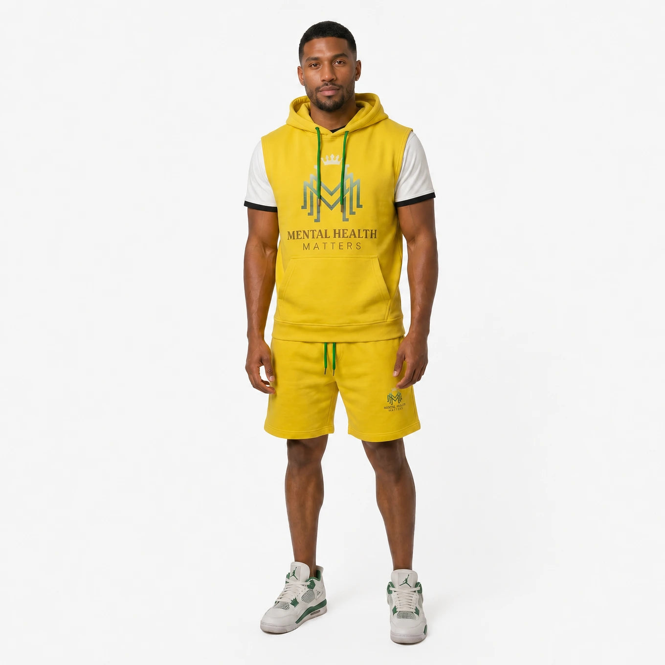 Mental Health Matters Sleeveless Hoodie & Shorts Set