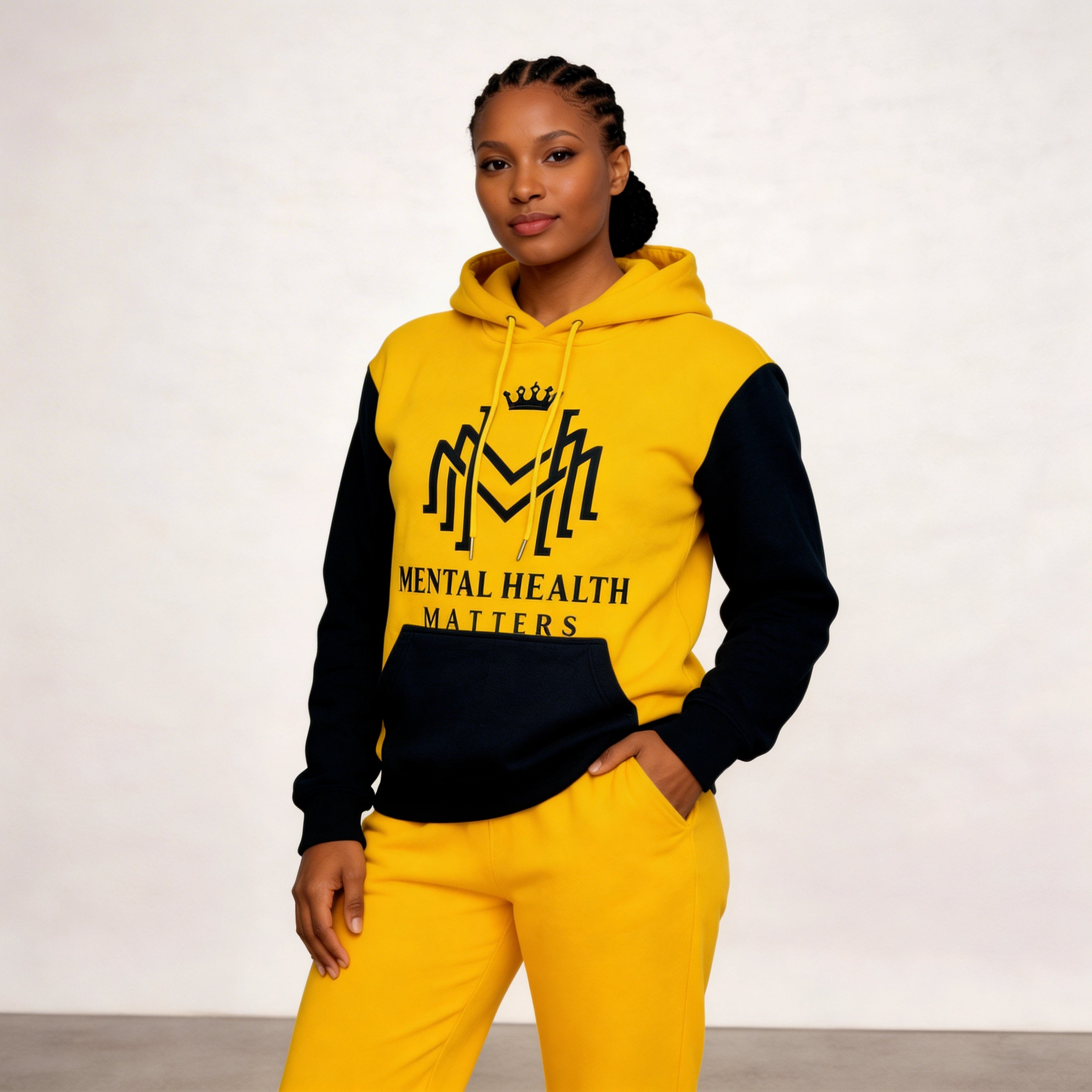 Multicolor  Mental Health Matter Hoodie - Woman