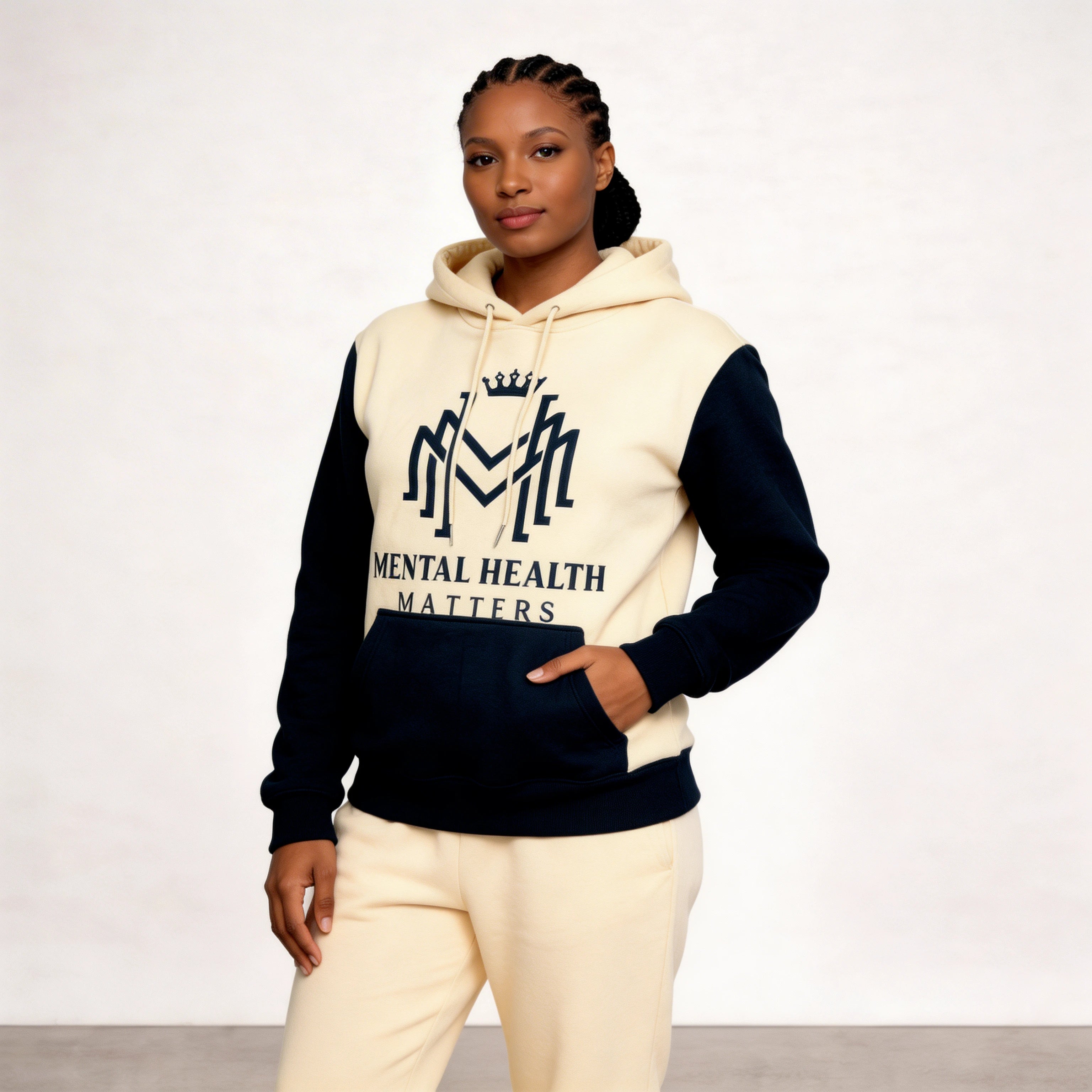 Multicolor  Mental Health Matter Hoodie - Woman