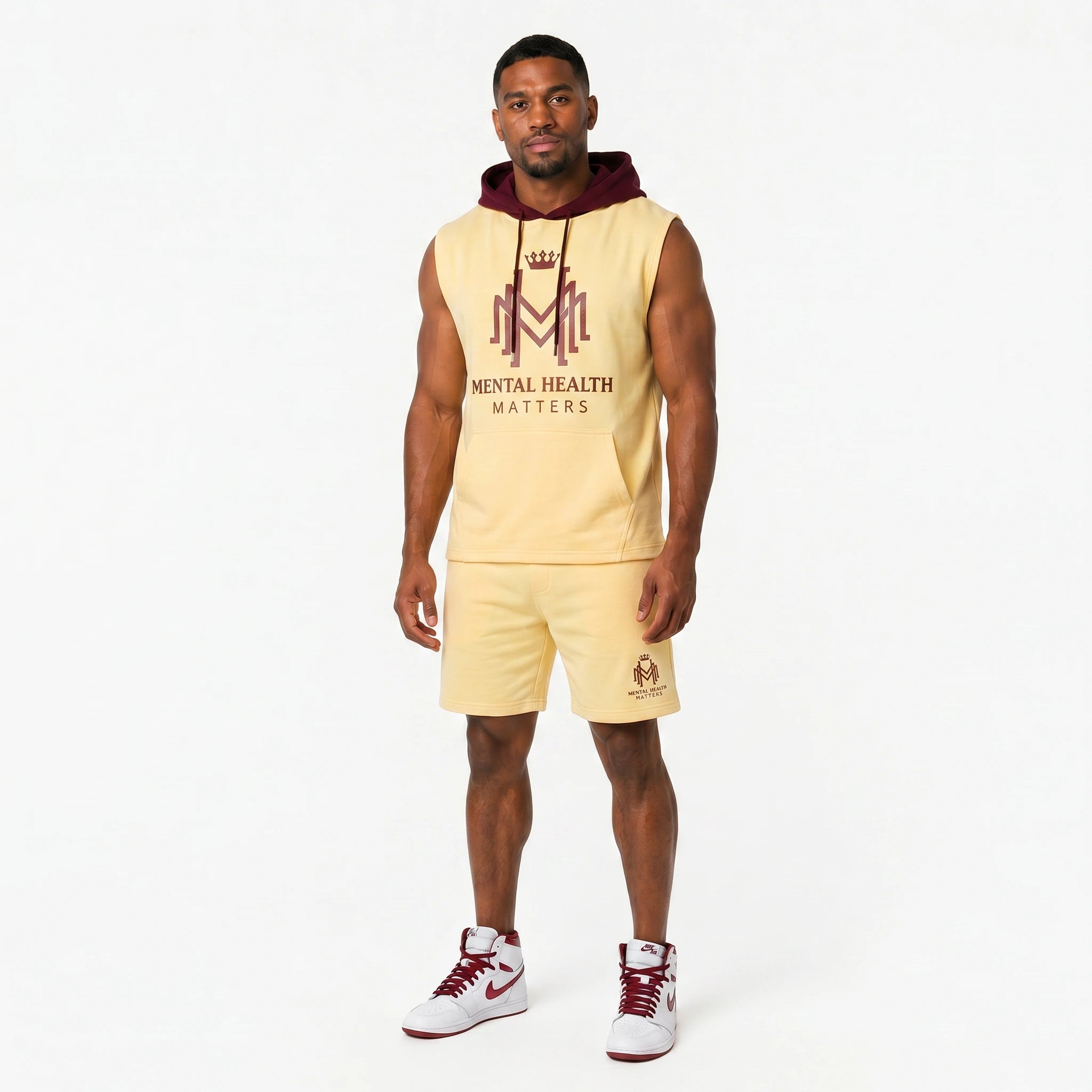 Mental Health Matters Sleeveless Hoodie & Shorts Set