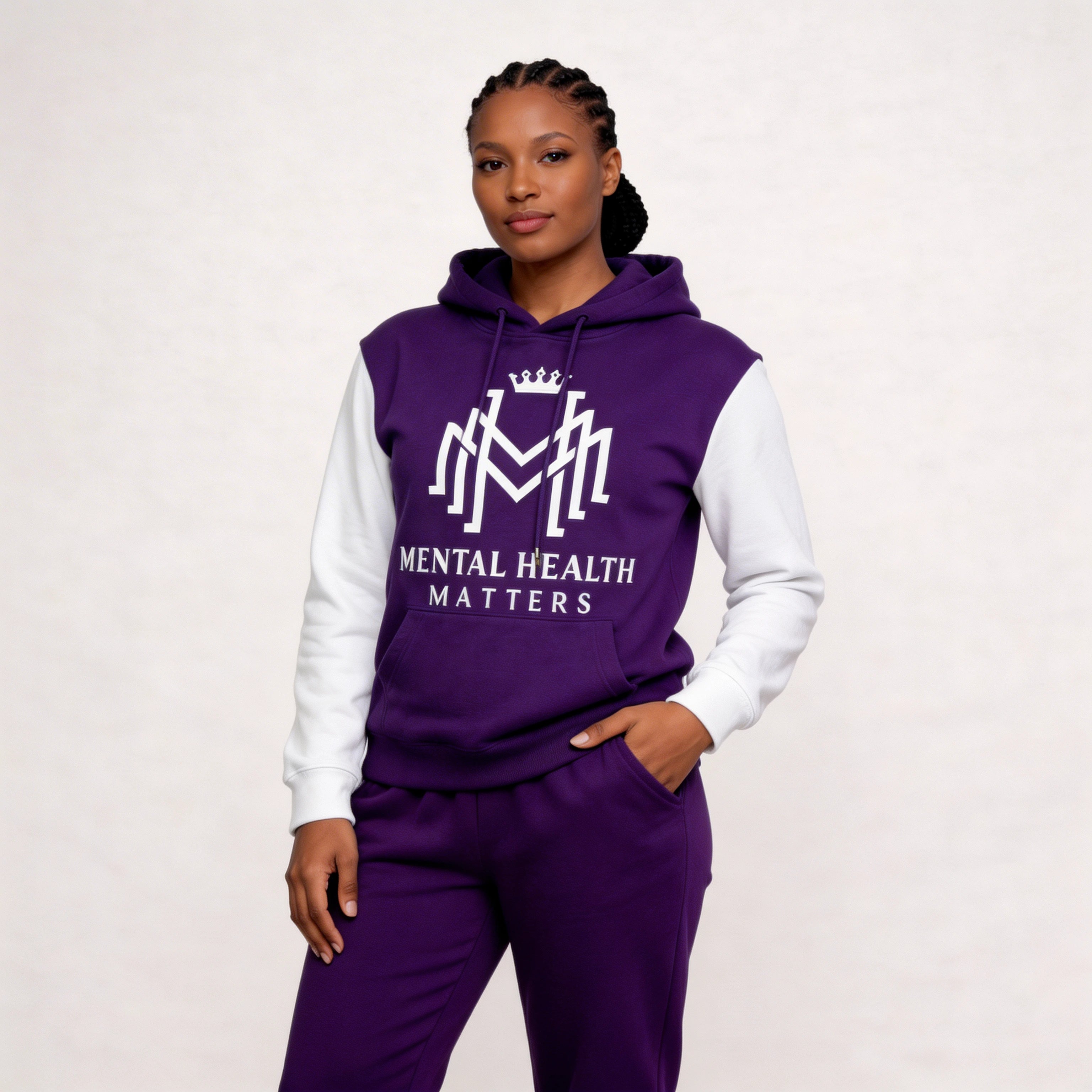 Multicolor  Mental Health Matter Hoodie - Woman