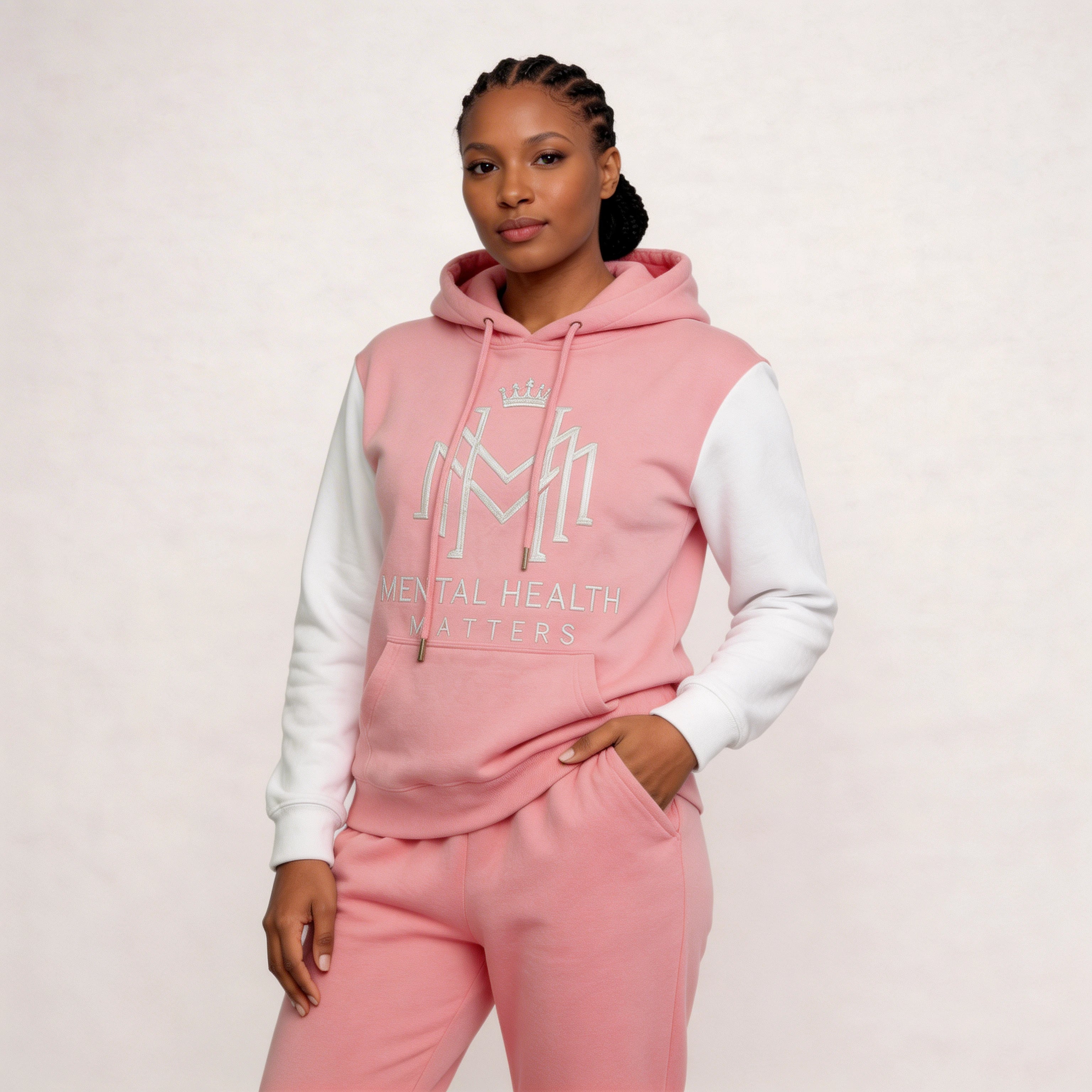 Multicolor  Mental Health Matter Hoodie - Woman