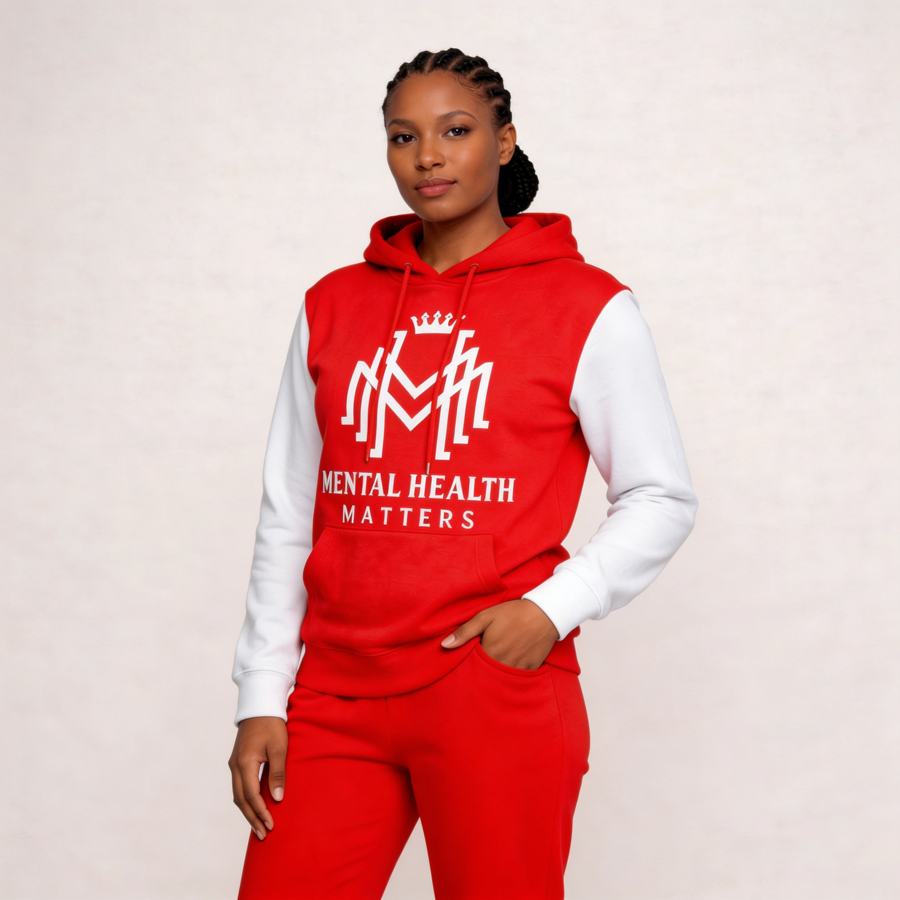 Multicolor  Mental Health Matter Hoodie - Woman