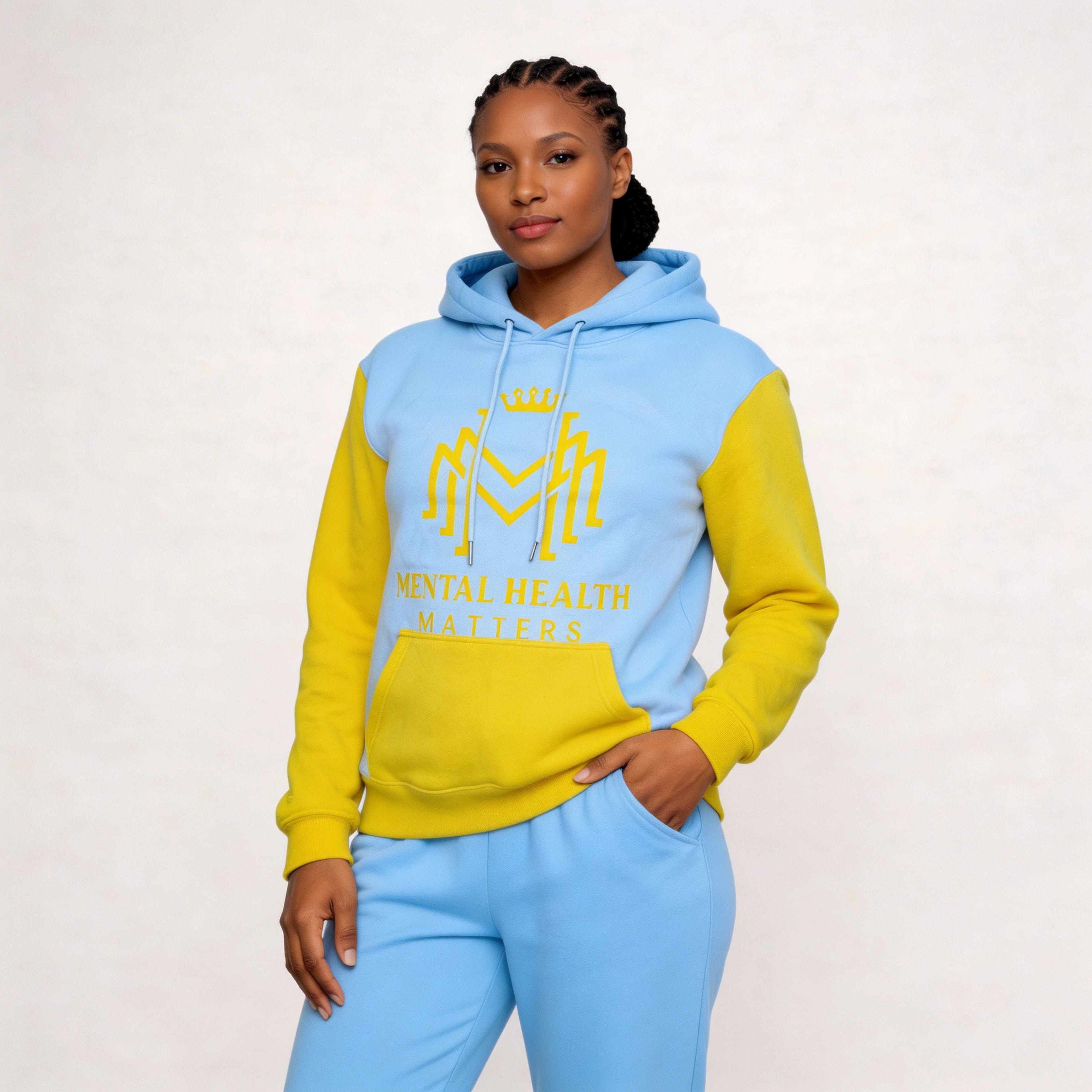 Multicolor  Mental Health Matter Hoodie - Woman