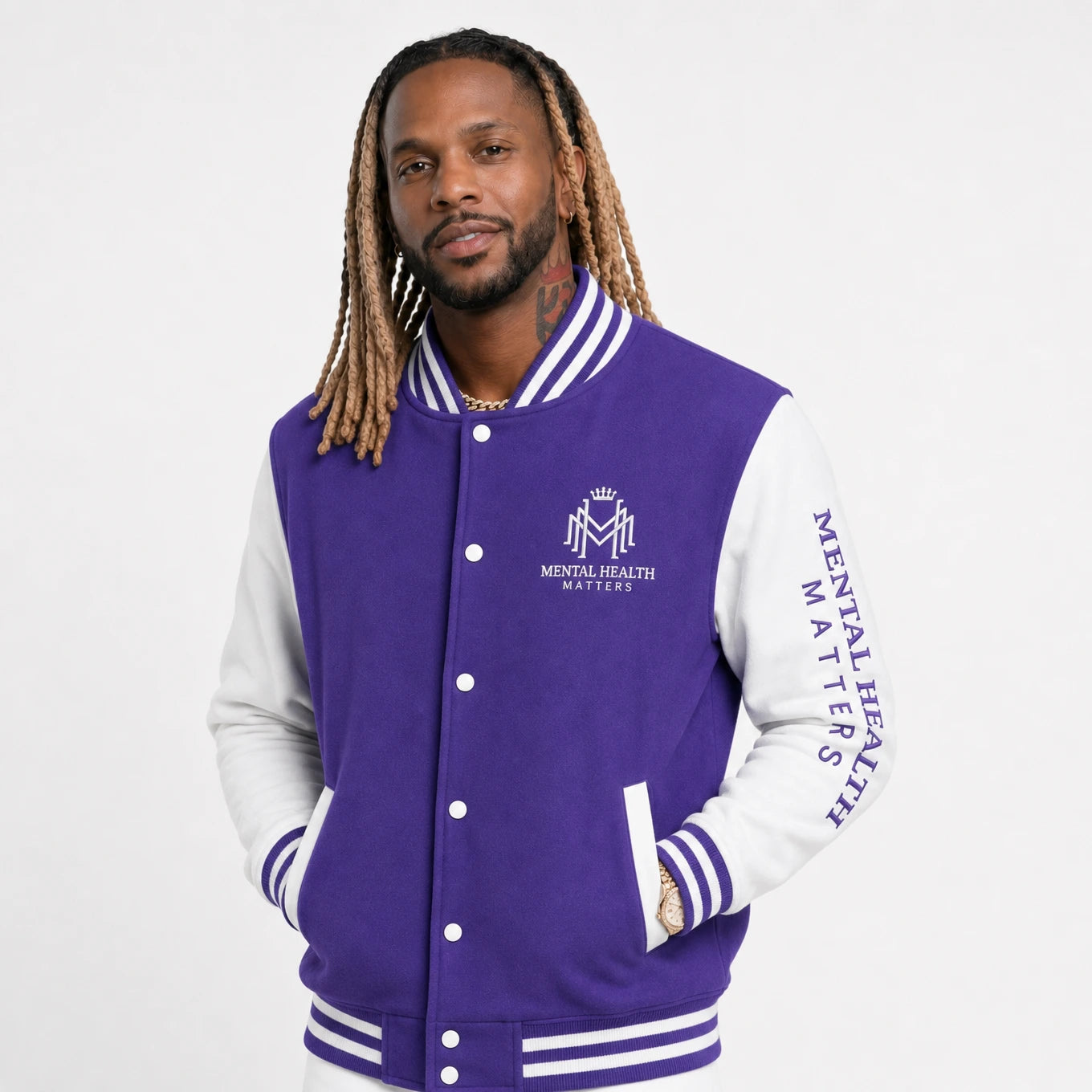 Mental Health Matter Varsity Jacket- Unisex