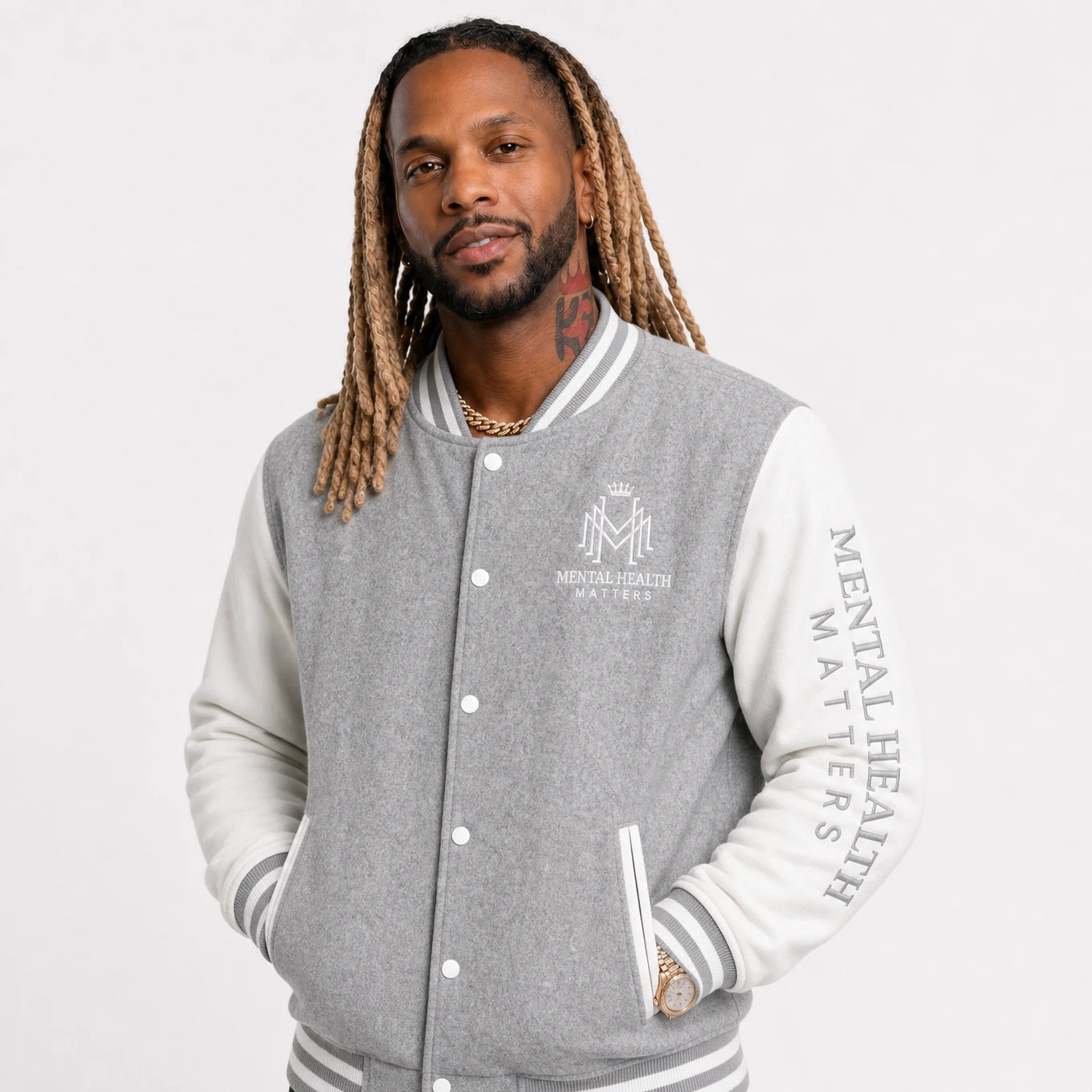 Mental Health Matter Varsity Jacket- Unisex