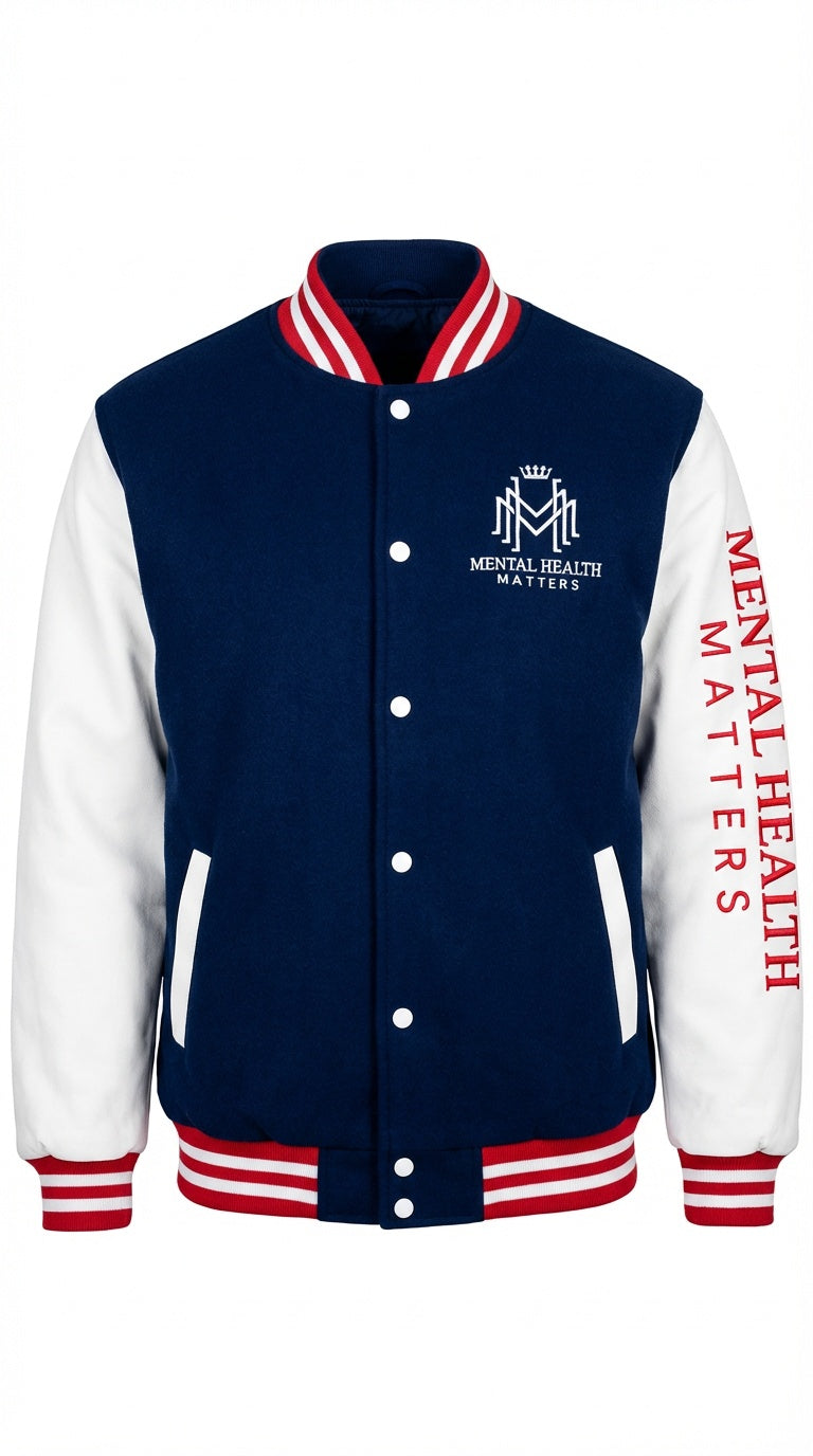 Mental Health Matter Varsity Jacket- Unisex