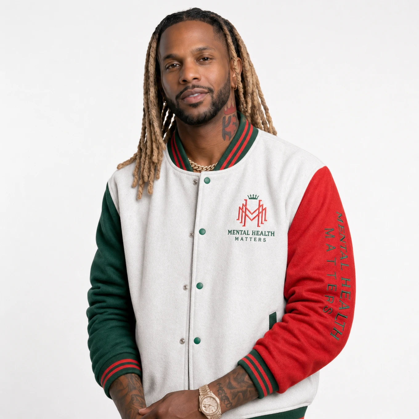 Mental Health Matter Varsity Jacket- Unisex